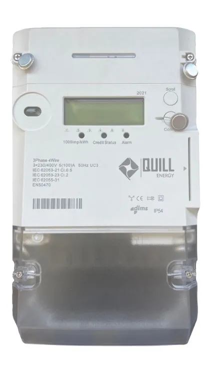 QE-530 Smart prepaid three-phase energy meter by Quill Meters