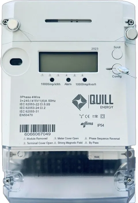 QE-540 Low-voltage indirect (CT) smart meter by Quill Meters